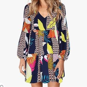 Cute Women's Swing Ruffle Dress - Medium